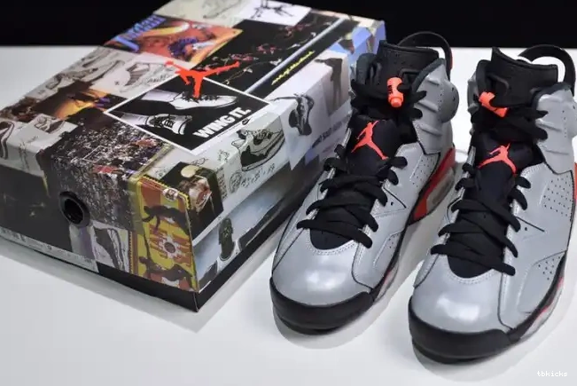 Rep TBK JSP Infrared 6 3M Jordan Air CI4072-001 Reflective 0506